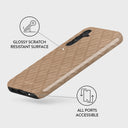 Simply Cream - Quilted Samsung Galaxy S23 FE Case 3