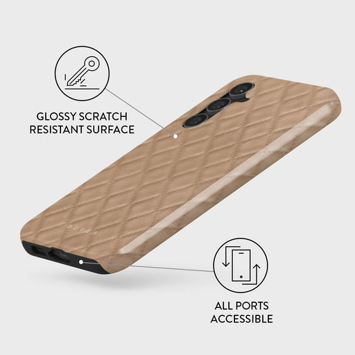 Simply Cream - Quilted Samsung Galaxy S23 FE Case 3