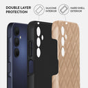 Simply Cream- Quilted Samsung Galaxy A15 4G / 5G Case 2