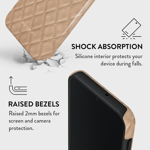 Simply Cream- Quilted Samsung Galaxy A15 4G / 5G Case 4