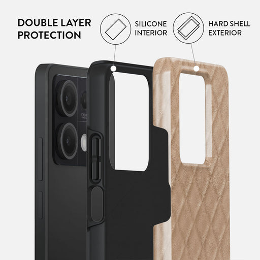 Simply Cream - Quilted Xiaomi Redmi Note 13 5G Case 2