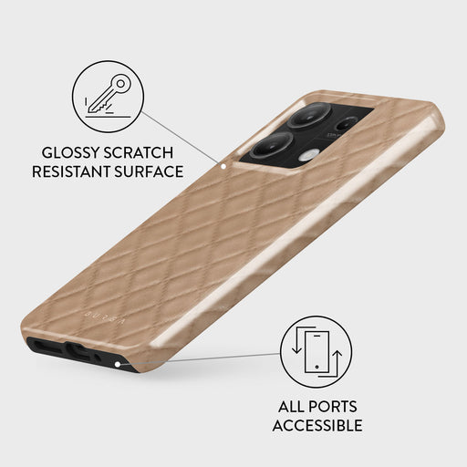 Simply Cream - Quilted Xiaomi Redmi Note 13 5G Case 3
