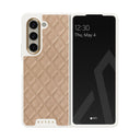 Simply Cream - Quilted Samsung Galaxy Z Fold 5 Case 23