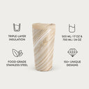 Full Glam - Beige Travel Mug 7