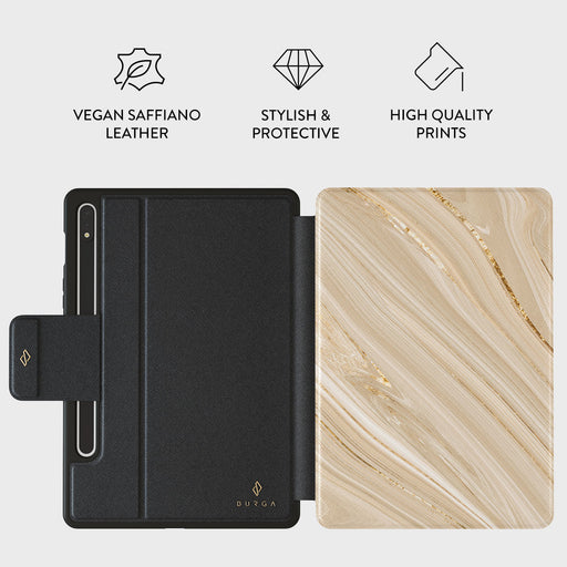 Full Glam - Beige Samsung Galaxy Tab S9/S10 Case 2