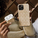 Simply Cream - Quilted Google Pixel 9 Case 7