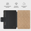 Simply Cream - Quilted Samsung Galaxy Tab S9+ Case 2