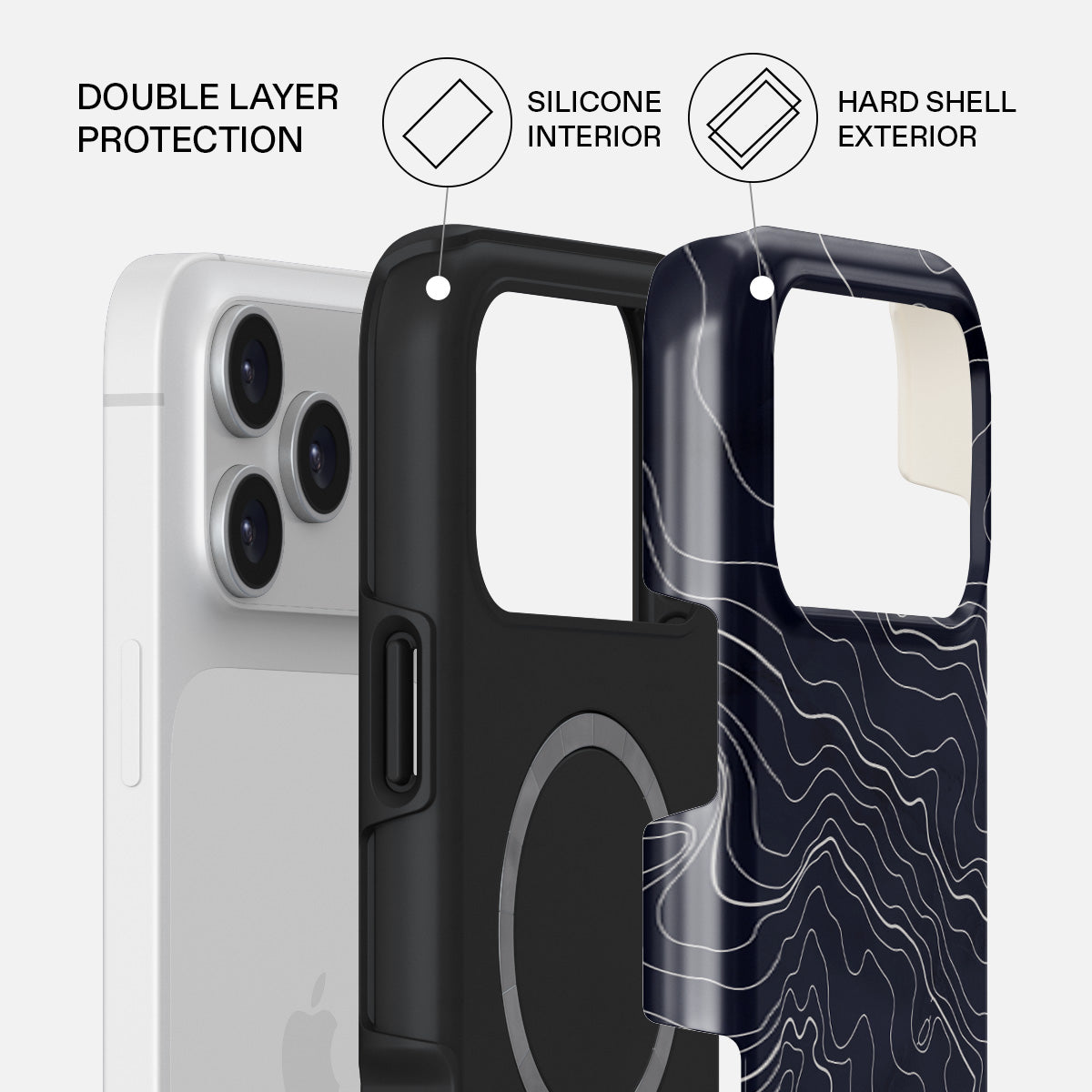 Drifting Shores - Line Art iPhone 17 Pro Max Case | BURGA