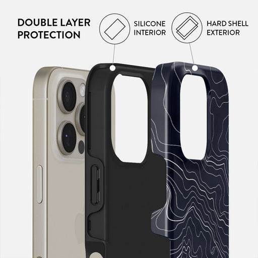 Drifting Shores - Line Art iPhone 16 Pro Max Case 2