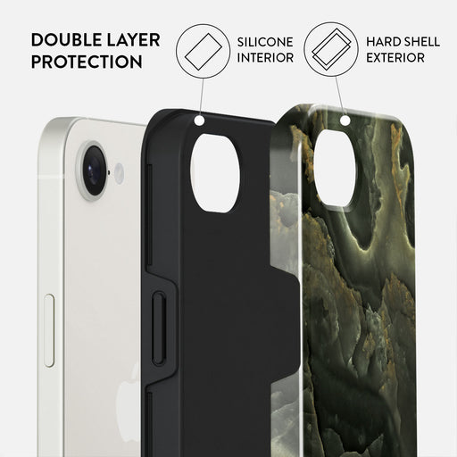 Misty Forest - Green Marble iPhone 16e Case 2