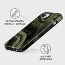 Misty Forest - Green Marble iPhone 16e Case 3