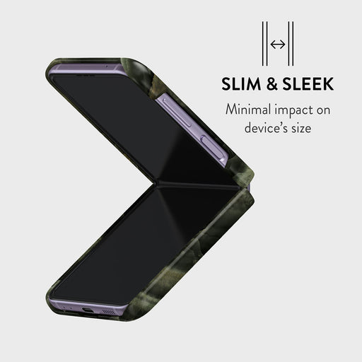 Misty Forest - Green Marble Samsung Galaxy Z Flip 4 Case 4