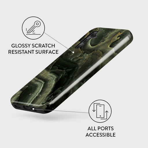 Misty Forest - Green Marble Samsung Galaxy A25 Case 3
