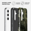 Misty Forest - Green Marble Samsung Galaxy A55 Case 2