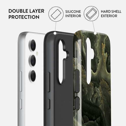 Misty Forest - Green Marble Samsung Galaxy A55 Case 2