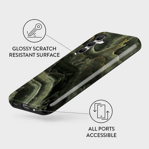 Misty Forest - Green Marble Samsung Galaxy A55 Case 3