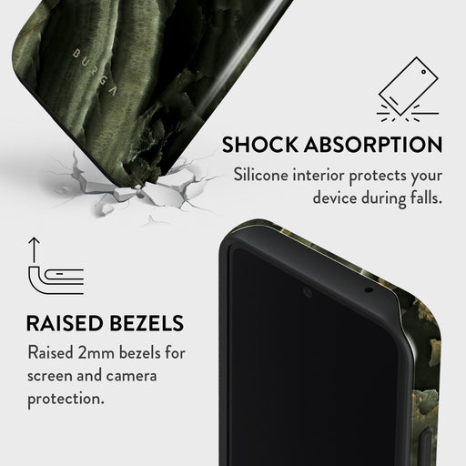 Misty Forest - Green Marble Samsung Galaxy A55 Case 4