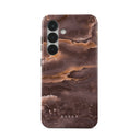 Fire Wood - Brown Marble Samsung Galaxy S25 Plus Case