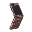 Fire Wood - Brown Marble Samsung Galaxy Z Flip 5 Case