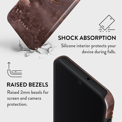 Fire Wood - Brown Marble Samsung Galaxy A26 5G Case 4