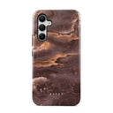 Fire Wood - Brown Marble Samsung Galaxy A55 Case 1