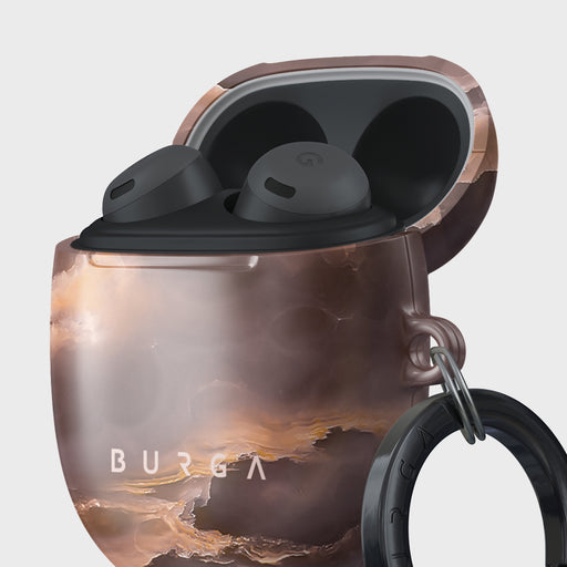 Fire Wood - Brown Marble Google Pixel Buds Pro Case 5