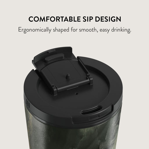 Misty Forest - Green MarbleTravel Mug 15