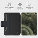 Misty Forest - Green Marble Samsung Galaxy Tab S9+ FE Case 2