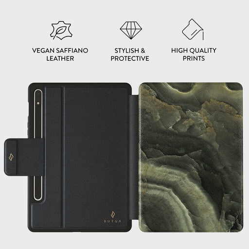 Misty Forest - Green Marble Samsung Galaxy Tab S9/S10 Case 2