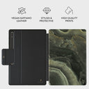 Misty Forest - Green Marble Samsung Galaxy Tab S8 Ultra Case 2