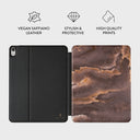 Fire Wood - Brown Marble iPad Air 10.9 (5th/4th Gen) Case 2