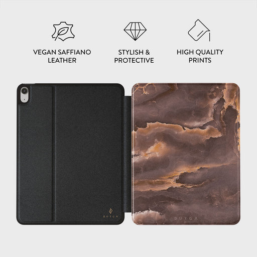 Fire Wood - Brown Marble iPad Air 10.9 (5th/4th Gen) Case 2