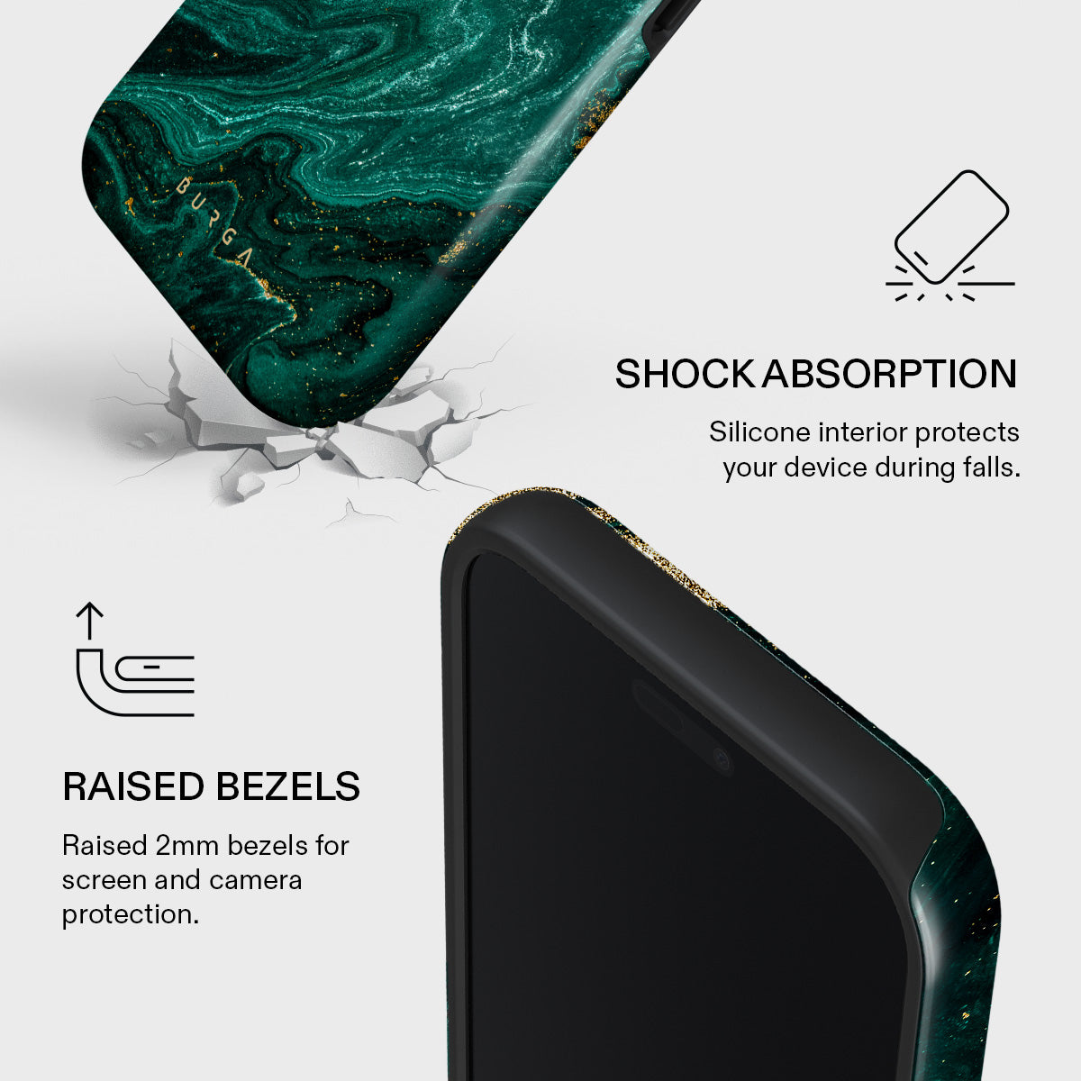 iPhone 17 Pro Max Case, Emerald Pool | BURGA
