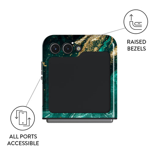 Emerald Pool - Elegant Samsung Galaxy Z Flip 5 Case 9