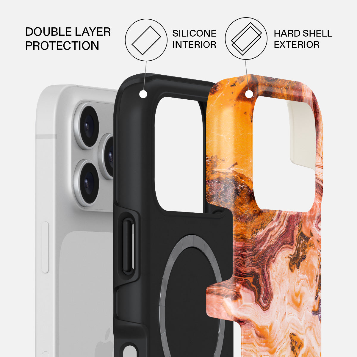 Pumpkin Spice - Orange iPhone 17 Pro Case | BURGA