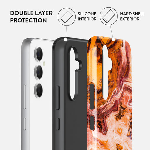 Pumpkin Spice - Orange Samsung Galaxy A55 Case 2