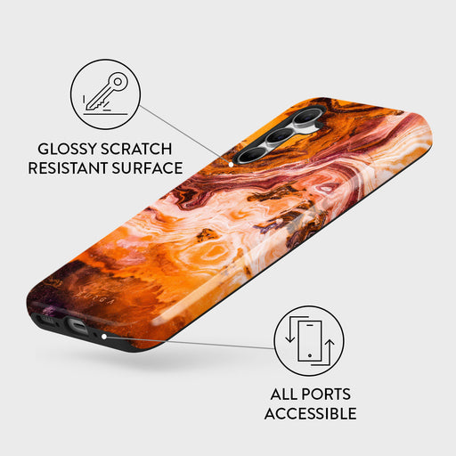 Pumpkin Spice - Orange Samsung Galaxy A55 Case 3