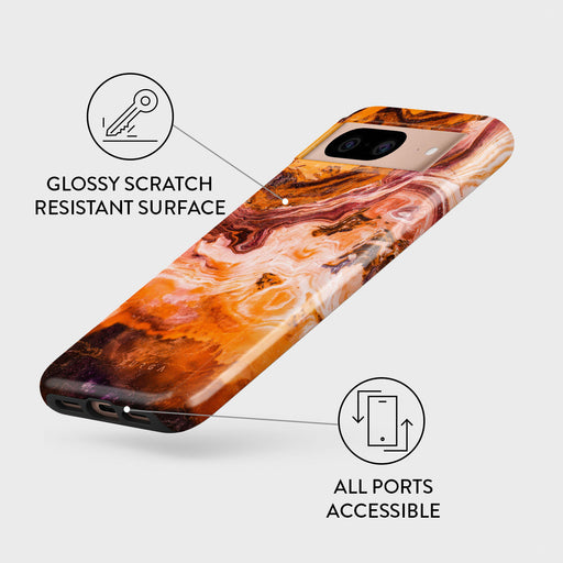 Pumpkin Spice - Orange Google Pixel 8 Case 3