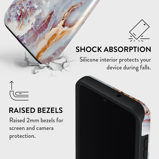 Frozen Leaves - Cute Marble Samsung Galaxy S23 Case 8