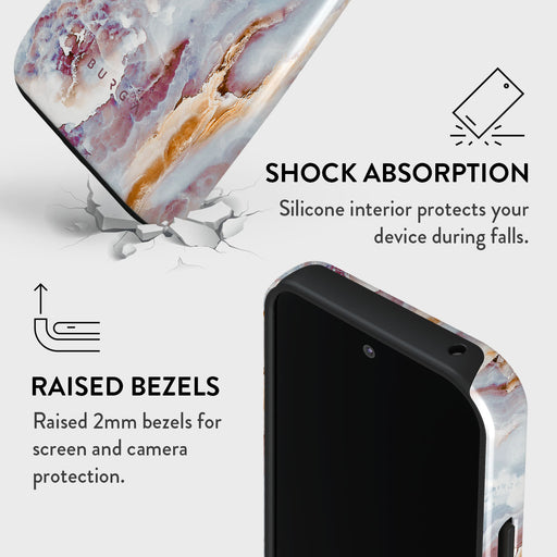 Frozen Leaves - Cute Marble Google Pixel 9 Pro Case 4