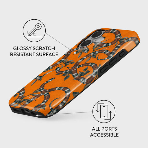 Bitter Apricot - Snake iPhone 16 Case 3