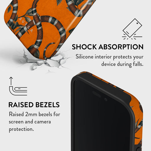 Bitter Apricot - Snake iPhone 16 Case 4