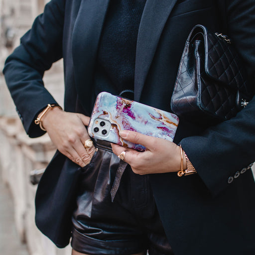 Frozen Leaves - Cute Marble Samsung Galaxy S23 Case 25