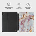 Frozen Leaves - Cute Marble iPad Pro 12.9 (4th/3rd Gen) Case 2