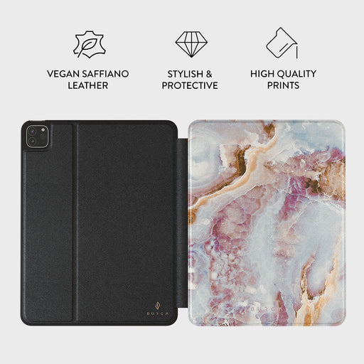 Frozen Leaves - Cute Marble iPad Pro 12.9 (4th/3rd Gen) Case 2