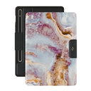 Frozen Leaves - Cute Marble Samsung Galaxy Tab S9+ FE Case