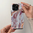 Frozen Leaves - Cute Marble Samsung Galaxy S23 Case 24