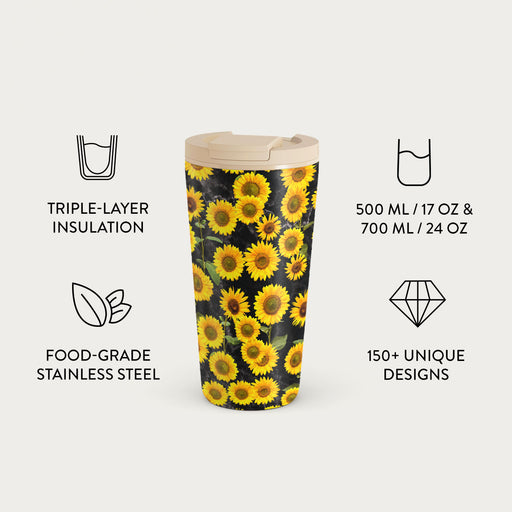 Sunflower Glimmer - Travel Mug 7