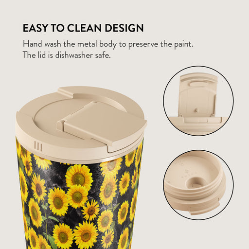 Sunflower Glimmer - Travel Mug 16