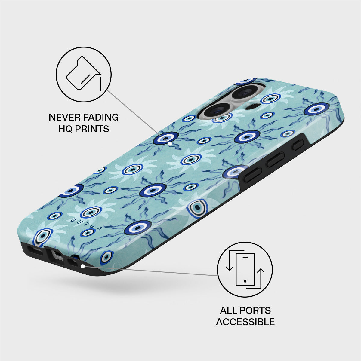 Blue Gaze - iPhone 17 Case | BURGA